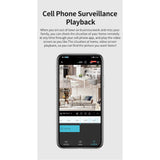 Smart 4k 8MP Indoor Home Security Camera With Dual Lenses, Night Vision, and Two-Way Audio for Real-Time Monitoring