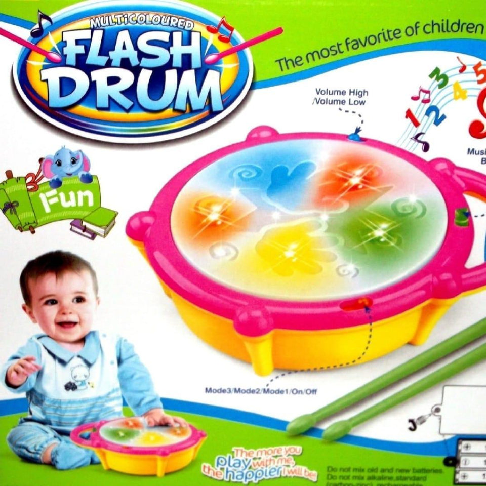 3D Flash Drum For Kids - 1 Pc