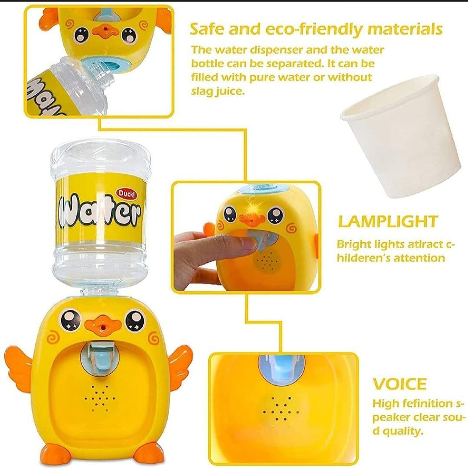 Interactive Electric Drive Duck Water Dispenser Toy Set - 4 Pcs for Boys and Girls Ages 3-5
