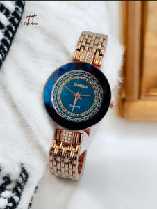 Elegant Women's Quartz Watch: Stylish Chain Strap - 1 Pc, Round Dial