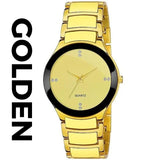 Men's Quartz Chain Strap Watch - 1 Pc Water Resistant with Fold Clasp