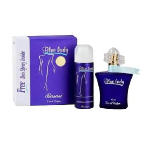 Blue Lady Floral Perfume for Women - 1 Pcs Liquid Fragrance in Blue