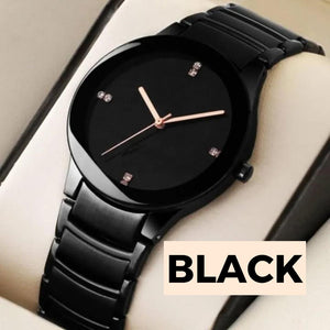 Men's Quartz Chain Strap Watch - 1 Pc Water Resistant with Fold Clasp