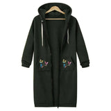 Women's Extra-Long Zipper Hoodie