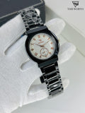 Men's Quartz Chain Strap Watch - 3 Pcs Water Resistant Timepieces