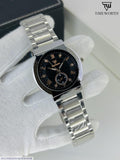 Men's Quartz Chain Strap Watch - 3 Pcs Water Resistant Timepieces
