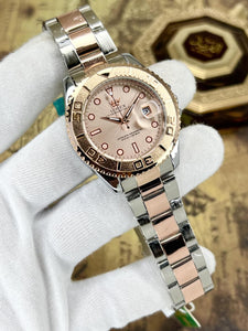 Women's Golden Stainless Steel Quartz Watch - 1 Pc Chain Strap Design