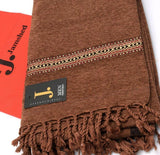 Luxurious Velvet Brown Shawl - 1 Pc Plain Design for Ultimate Comfort