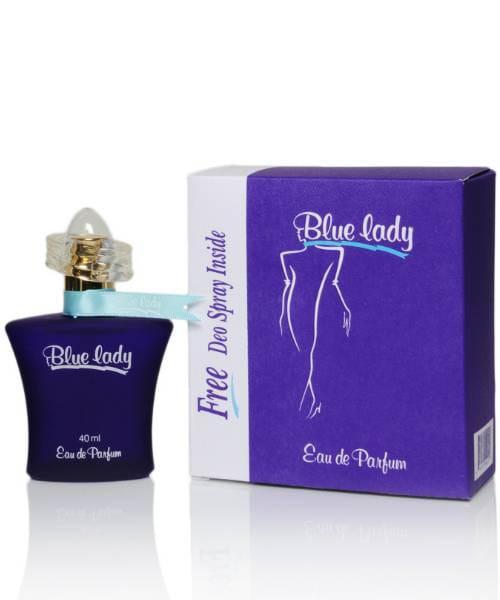 Blue Lady Floral Perfume for Women - 1 Pcs Liquid Fragrance in Blue
