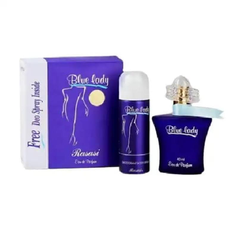 Blue Lady Floral Perfume for Women - 1 Pcs Liquid Fragrance in Blue